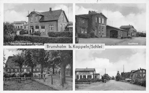 Brunsholm / Schlei Gasthaus, Geschäftshaus, Mehrbildkarte gl1953 175.759