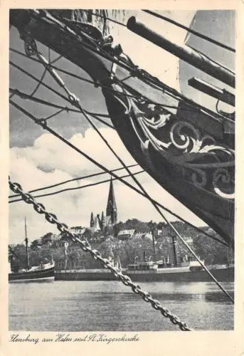 Flensburg am Hafen mit St. Jürgenkirche ngl 175.794