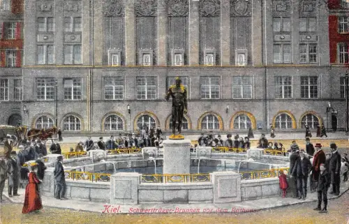 Kiel Schwertträger-Brunnen feldpgl1918 175.844