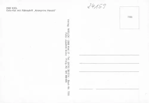 Kiel Oslo-Kai mit Fährschiff "Kronprins Harald" ngl 175.839