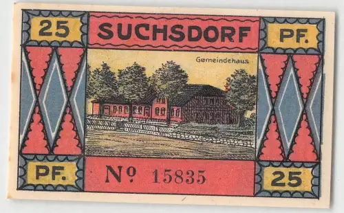 Kiel-Suchsdorf 25 Pf. Notgeld ngl 175.838