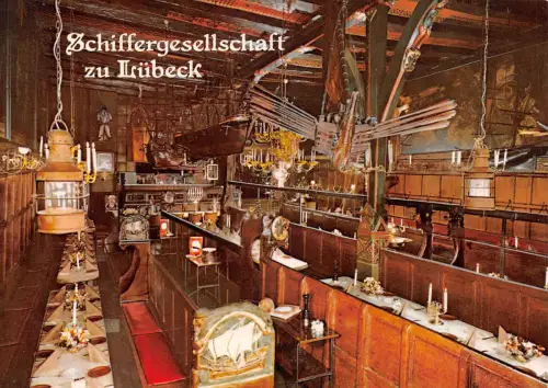 Lübeck Schiffergesellschaft Innenansicht gl1987 175.862