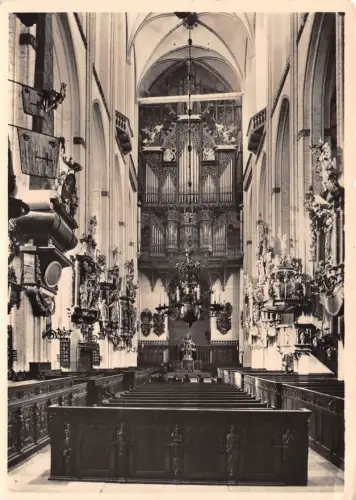 Lübeck Marienkirche Mittelschiff mit Orgel ngl 175.868