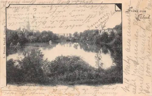 Lübeck Mühlenteich gl1901 175.866