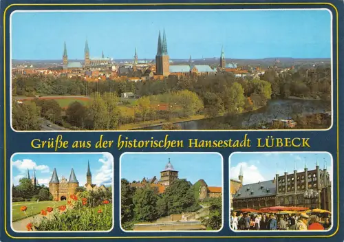Lübeck Mehrbildkarte ngl 175.903