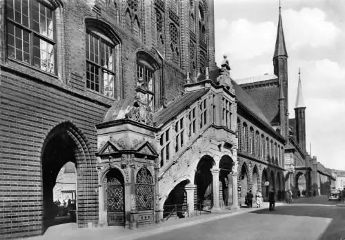 Lübeck Rathaustreppe gl1965 175.874