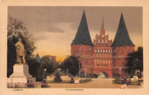 Lübeck Holstenstraße feldpgl1918 175.909