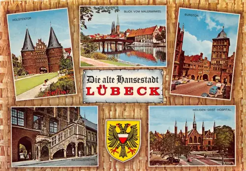 Lübeck Mehrbildkarte gl1971 175.921