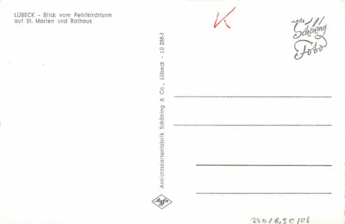 Lübeck Blick vom Petrikirchturm ngl 175.914