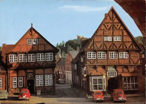 Mölln i.L., Häuser auf dem Marktplatz gl1969 176.019
