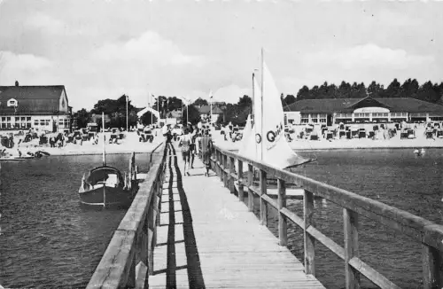 Grömitz i.Holst. Strand, Steg gl1960 176.038