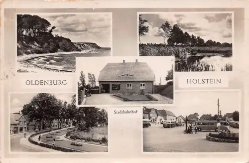 Oldenburg i.Holst. Stadtbahnhof Mehrbildkarte ngl 176.090