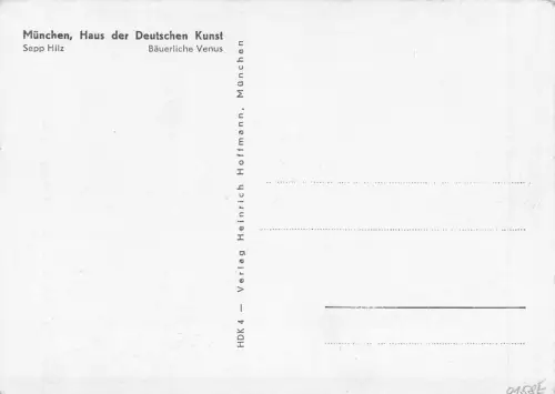 HDK 4 Sepp Hilz, Bäuerliche Venus ngl 176.172
