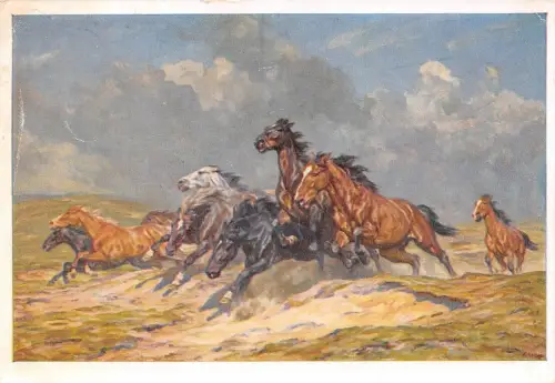 HDK 153 Alfred Roloff - Flüchtende Pferde ngl 176.196