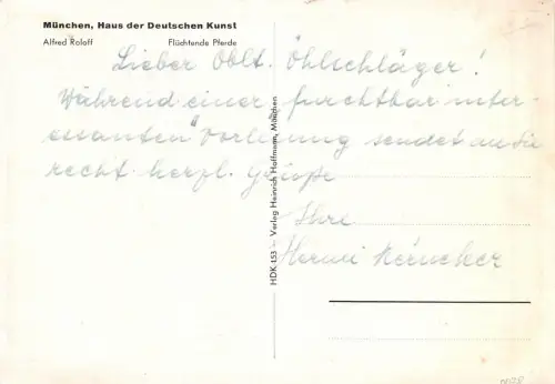 HDK 153 Alfred Roloff - Flüchtende Pferde ngl 176.196
