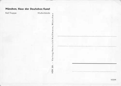 HDK 250 Karl Truppe, Hände der Mutter ngl 176.209