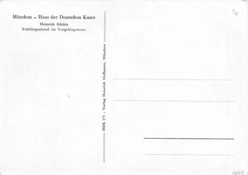HDK 171 Heinrich Schütz - Frühlingsabend im Vorgebirgsmoos ngl 176.204