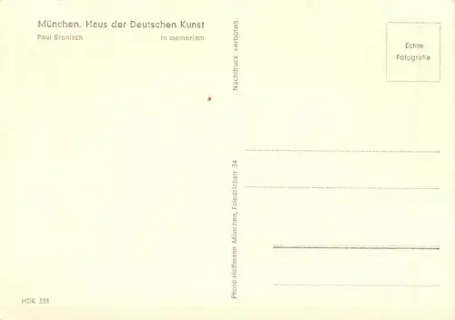 HDK 351 K. Bronisch, In memoriam ngl 176.240
