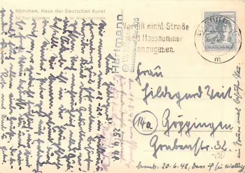 HDK 439 Jul. Paul Junghanns, Im Wolkenschatten gl1948 176.274