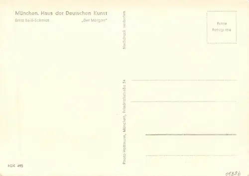 HDK 495 Ernst Reiß-Schmidt, Der Morgen ngl 176.260