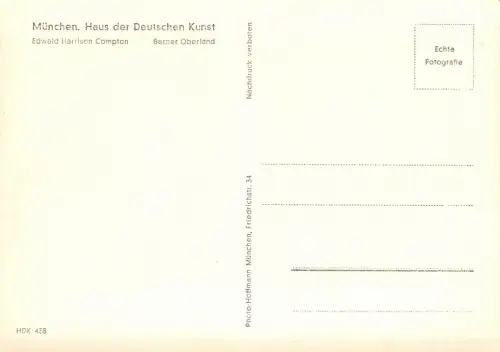 HDK 438 Edwald Harrison Compton, Berner Oberland ngl 176.290