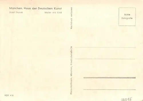 HDK 416 Josef Thorak, Mutter mit Kind ngl 176.304