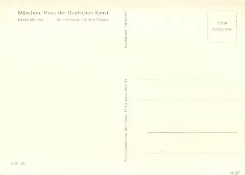 HDK 437 Hanns Maurus, Misurinasee/Zinnen ngl 176.291