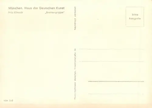 HDK 542 Fritz Klimsch, Brunnengruppe ngl 176.326