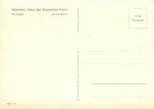 HDK 551 J. Burger, Blumenstück ngl 176.320