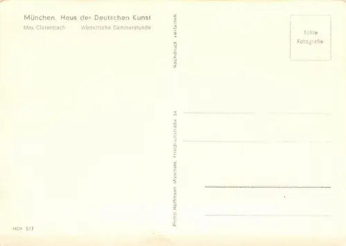 HDK 517 Max Clarenbach Winterliche Dämmerstunde ngl 176.348