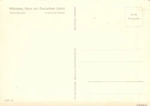 HDK 501 R. Heymann, Friedliche Stunde ngl 176.359