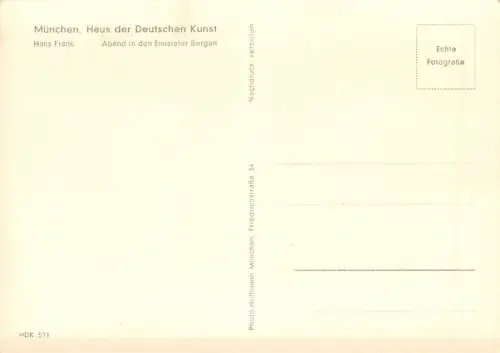 HDK 511 Hans Frank, Abend/Ennstaler Berge ngl 176.351