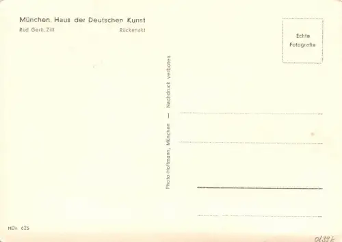 HDK 626 Rud. Gerh. Zill Rückenakt ngl 176.373