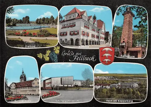 Fellbach Mehrbildkarte ngl 176.436