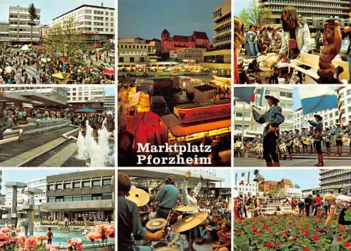 Pforzheim Mehrbildkarte ngl 176.455