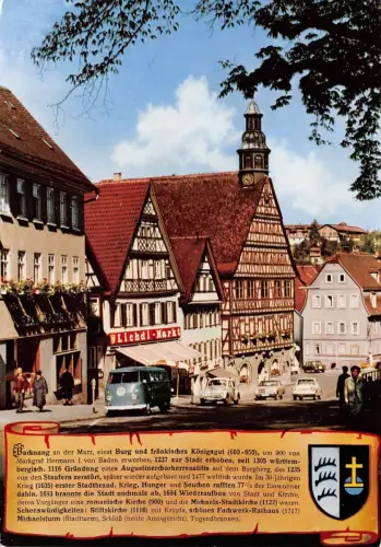 Backnang Partie am Rathaus ngl 176.509