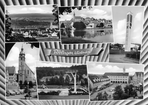 Böblingen Mehrbildkarte gl1968 176.548