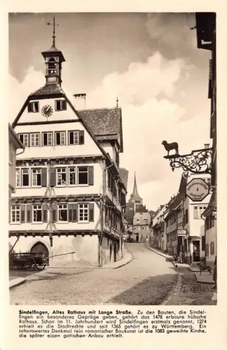 Sindelfingen Altes Rathaus mit Lange Straße ngl 176.546