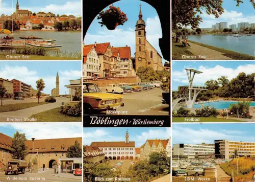 Böblingen Mehrbildkarte gl1980 176.569