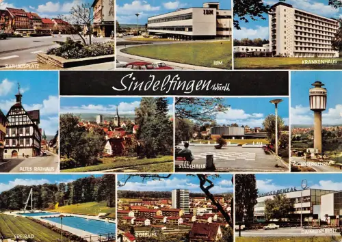 Sindelfingen Mehrbildkarte gl1966 176.587