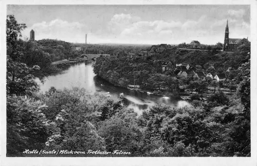 Halle (Saale) Blick vom Trothaer Felsen ngl 176.608