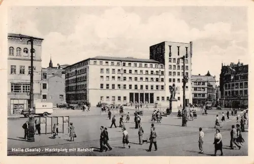 Halle (Saale) Marktplatz mit Ratshof gl1961 176.624