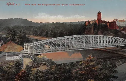 Halle (Saale) Blick nach der Bergschenke ngl 176.651