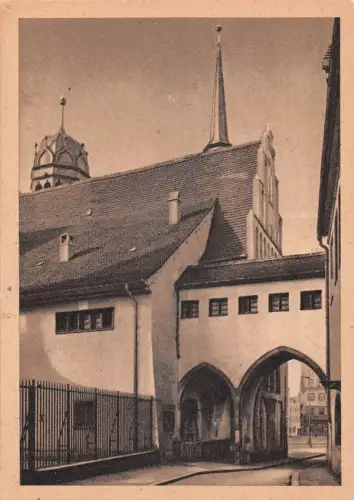 Halle (Saale) Durchblick durch Rathausbogen ngl 176.693