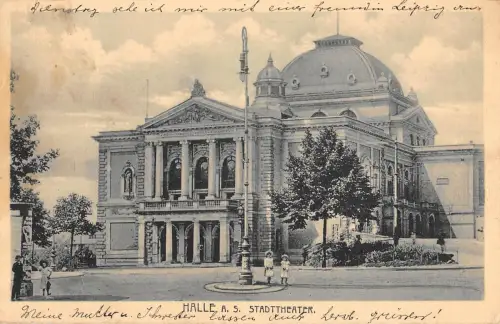 Halle (Saale) Stadttheater gl1917 176.687