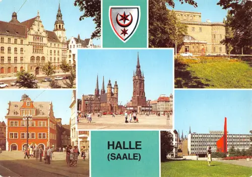 Halle (Saale) Mehrbildkarte ngl 176.729