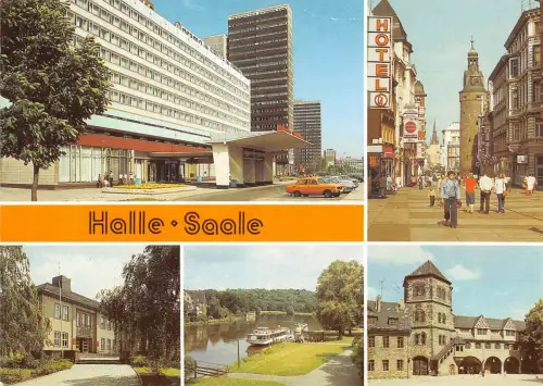 Halle (Saale) Mehrbildkarte ngl 176.726