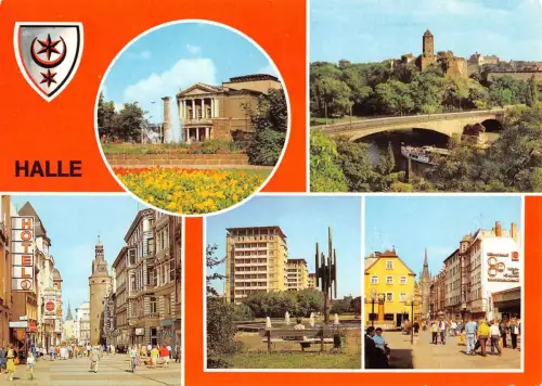 Halle (Saale) Mehrbildkarte ngl 176.731
