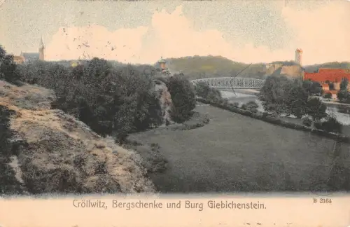 Halle-Gröllwitz (Saale) Bergschenke und Burg Giebichstein gl1908 176.751