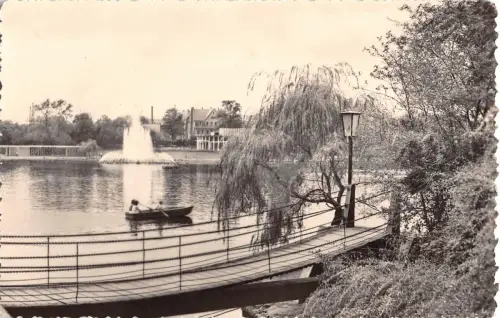 Merseburg Kettenbrücke mit Gotthardteich gl1976 176.764